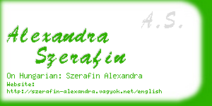 alexandra szerafin business card